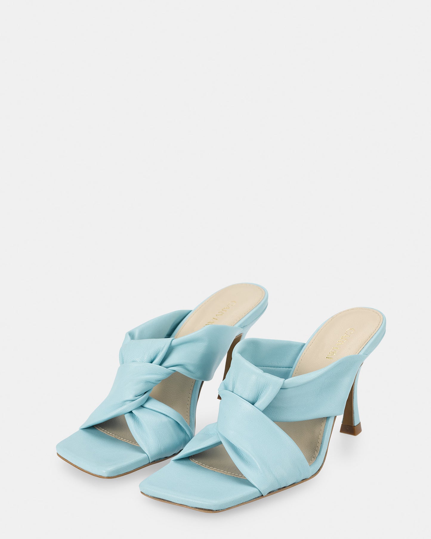 Leather Mules- Blue
